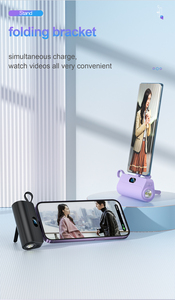 Gadgets électroniques 2025, chargeur portable de petite taille à haute capacité avec câble intégré, <span class=keywords><strong>batterie</strong></span> <span class=keywords><strong>externe</strong></span> mini, power bank 5000mAh - Product Image 4