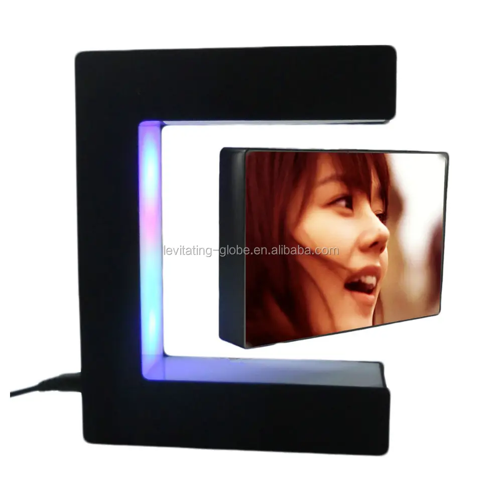 Magnetic Levitation Photo with Light Function Nightstand Decoration, Hot Photo Levitation Frame Custom for Friends