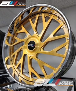 ล้อแม็กซ์อะลูมิเนียมอัลลอยด์แบบกำหนดเองสำหรับรถยนต์นั่งส่วนบุคคล 2 ชิ้น ขนาด 18 19 20 21 22 24 นิ้ว 5x114.3 สีเงินขัดเงา โครเมียม PVD แบบฟอร์จ - Product Image 3