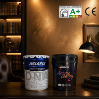 Peinture murale liquide effet miroir métallique avec couche de finition anti-rouille pour intérieur, revêtement métallique décoratif pour l'art métallique intérieur