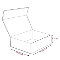 Caja de Regalo de Moda Personalizada, Estampado en Plata, Plegable, de Lujo, para Negocios, Laminación Mate, Múltiples Tamaños, con Asa Retorcida