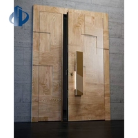 Porte d'entrée blindée pivotante en aluminium moulé de haute qualité, anti-explosion, anti-effraction, sécurisée, pour portes principales
