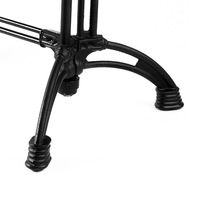 AAG Meilleure vente : Piétement de table en métal robuste et détachable, style industriel, à manivelle, avec pieds de table rectangulaires à fixation par pince, forgé, pour extérieur et salon