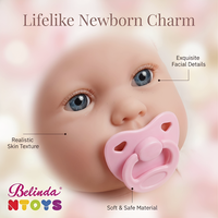 Poupées Reborn Bébé Nouveau-né Belinda 11 pouces, Jouets Réalistes en Vinyle Souple pour Enfants, Poupées Reborn pour Jeu d'Imitation