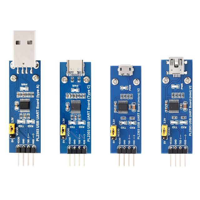 PL2303 USB to UART Communication Module Type C Mini Micro Type a Converter USB to Serial TTL Adapter Board