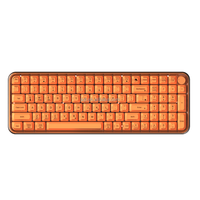 SQT Factory 75% Wired Wireless RGB Backlight Computer Crystal Keycaps Rechargeable Keyboard Custom Logo