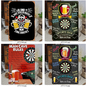 20X30CM Tin Plate Vintage Hiasan Dinding Anak Panah Kustom Logam Sign Gua Logam Sign Board - Product Image 5