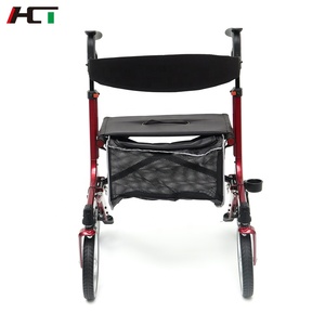 Popular Product Aluminum Lightweight Walking Aid Medical <strong>Device</strong> for Adult Folding Rollator <strong>Walker</strong> Wheelchair With Seat - Product Image 5