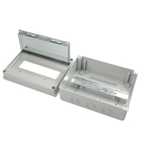 Boîtier de distribution d'énergie extérieur étanche IP65 en plastique gris à montage ouvert EKYK, 6 prises HT-12 voies, 400V 16A