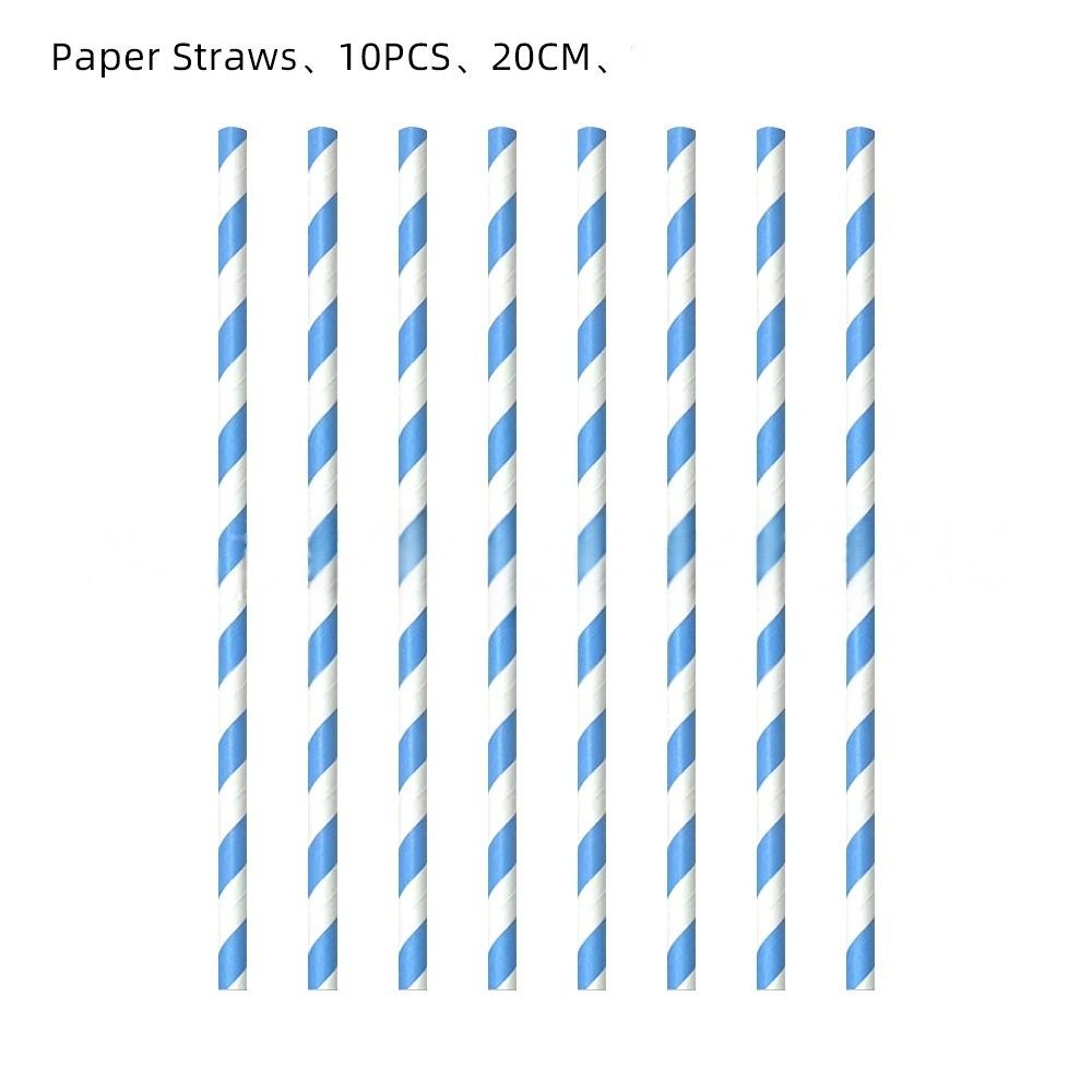 blue   drinking straw * 10pcs