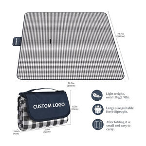 بطانية سجادة مضادة للماء من OEM ODM محمولة للسفر والتخييم خالية من الشاطئ - Product Image 2