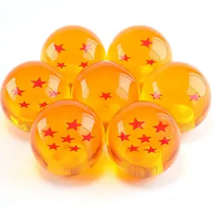 Pomello del cambio automatico universale RARE Star BALL Z sfera arancione diametro 54mm pomello del cambio 1-7 stelle