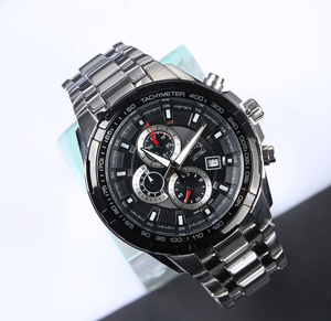 Nuevo reloj para hombre, multifuncional, de acero inoxidable, calendario deportivo, reloj de cuarzo resistente al agua con seis manecillas - Product Image 5