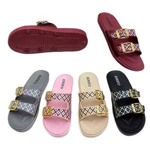 Sandalias de Hebilla para Mujer al por Mayor de África y el Sudeste Asiático, MOQ 1800+, EVA Plano, Suela Antideslizante, Verano - Product Image 3