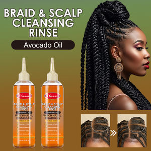 Disaar Huile d'avocat et Hamamélis Rinçage nettoyant et purifiant pour le cuir chevelu des tresses, Équilibre du pH, Rafraîchit le cuir chevelu, Nettoyant capillaire - Product Image 2