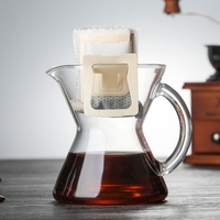 Carafe à café en verre thermorésistant 800-1000 ml, machine à café pour barista en forme de V, cafetière à verser