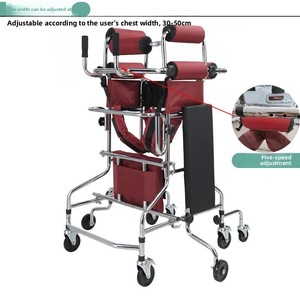 Déambulateur à roulettes pour la rééducation des membres inférieurs, aide à la marche pour personnes âgées et victimes d'AVC - Product Image 3