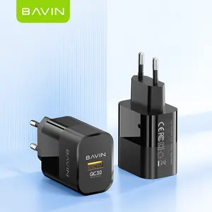 BAVIN wholesale PC990Y qc30 20W eu us uk type c mobile phone chargers for android cell phone