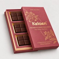 Kelaen Chocolat Noir Équilibre Quotidien pour Femmes - Fer, Folate et Dattes Rouges pour l'Énergie et le Soutien du Cycle