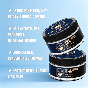 Crème apaisante après-<span class=keywords><strong>rasage</strong></span> Luxfume Private Label pour hommes, réduit les boutons de rasoir, soin après-<span class=keywords><strong>rasage</strong></span>, <span class=keywords><strong>baume</strong></span> post-<span class=keywords><strong>rasage</strong></span> pour les poils incarnés, soulage les rougeurs - Product Image 4