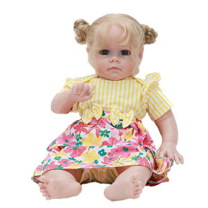 Muñeca <span class=keywords><strong>Reborn</strong></span> Silicona Pelo Largo Pintura 3D 22 "boneca <span class=keywords><strong>Bebe</strong></span> <span class=keywords><strong>Reborn</strong></span> Muñeca Acabada Asiática - Product Image 4