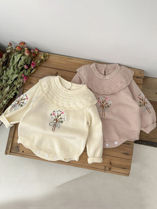 Ropa de Bebé de 0 a 3 Meses, Suéteres al por Mayor, Mamelucos Blancos Lisos de Punto, Mamelucos Afelpados para Bebé, Invierno - Product Image 4