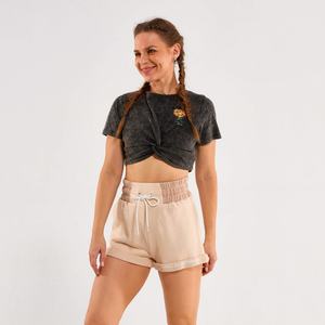 Camiseta Deportiva de Yoga para Mujer, Diseño de Cuello Redondo, Estilo Nuevo, Alta Calidad, Logotipo Personalizado del Fabricante - Product Image 3