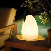 Lampe de table intelligente LED RVB WiFi/APP/Contrôle vocal Rechargeable Chambre à coucher Intérieur/Extérieur Sphérique Minuterie Veilleuse
