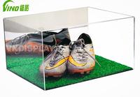 Boîte à chaussures en acrylique personnalisée, 1 unité, Type d'induction, transparent avec couvercle, mallette de rangement murale