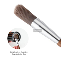 Brosse de nettoyage manuelle portable et durable HIGHWIN en bois à poils pour moulin à café, idéale pour la maison, la cuisine et les baristas