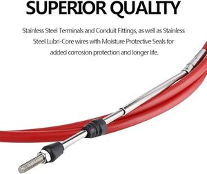Cable de Control Dometic <span class=keywords><strong>SeaStar</strong></span> tipo 3300/33C Universal para Motor fueraborda Yamaha Honda Teleflex Cable de barco marino - Product Image 5