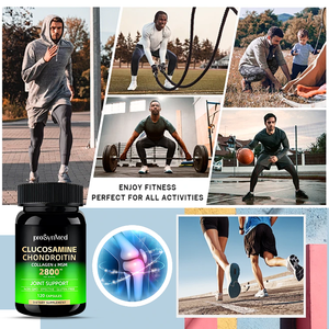 <span class=keywords><strong>Glucosamine</strong></span> Chondroïtine Collageen <span class=keywords><strong>Capsules</strong></span>, voedingssupplement ter ondersteuning van de gewrichten, voor volwassenen, bevordert de bewegingsvrijheid. - Product Image 5