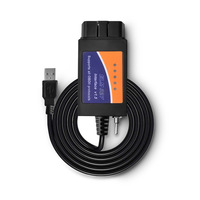 Herramienta de Diagnóstico para Automóviles ELM327 USB Basada en FT232 para Vehículos con Compatibilidad OLIVER, 9-16V, Programación de ECU Oculta