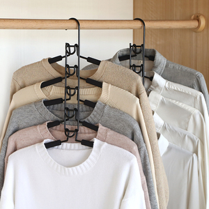 Multifunctional Multi Layer <b>Pants</b> <b>Hanger</b> Household Clothes Storage Wardrobe Organizer Hook For <b>Pants</b> And Sweaters - Product Image 1