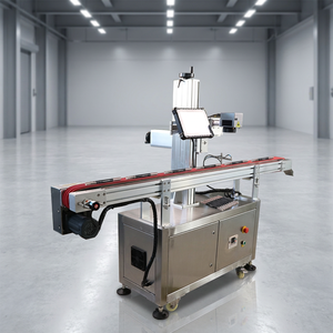 Machine de marquage laser UV personnalisée en usine avec convoyeur exclusif 10W 15W pour stylos d'étude, crayons, crayons à maquillage, crayons à sourcils, marquage de dates - Product Image 1