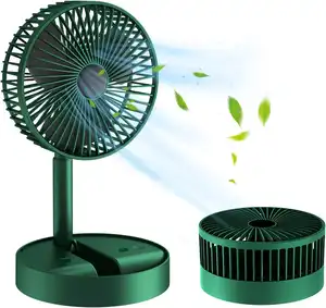 Ventilateur Portable Rechargeable par USB, Mini ventilateur télescopique pliable d'été à faible bruit pour chambre à coucher/