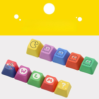 OEM Profile PBT 5pcs keycaps for MX Mechanical Gaming keyboard Gamers Computer KeyCap Color Mario and Ghost Personalise Keycaps