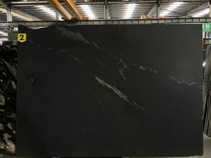 Dalles de <span class=keywords><strong>granit</strong></span> noir de rivière de style moderne Goldtop Pop Black White Spots Utilisation de sol imperméable pour hôtel Solution graphique OEM/ODM - Product Image 5