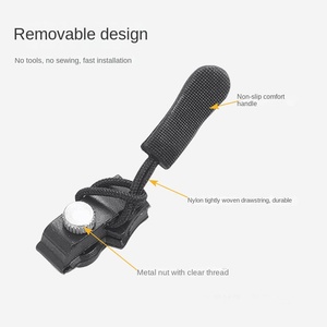 <b>Replaceable</b> & Repair Accessory Nylon Backpack & Luggage Bag with Removable <b>Zipper</b> Head Special Pull Lock Design Clothes Storage - Product Image 2