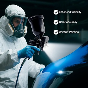 Pistolet à <span class=keywords><strong>peinture</strong></span> ROKO GL04 sans fil en plastique avec lumière LED et chargeur pour une pulvérisation uniforme et une réduction des retouches - Product Image 1
