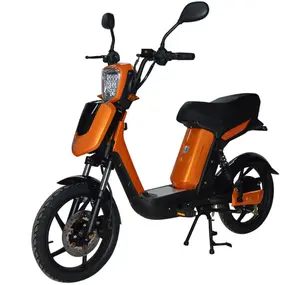 Eec/Coc 18 Inch 250W 500W Pedaal Assist Elektrische Scooter Retro Bromfiets Stijl Elektrische Fiets Met 48V Lood Zuur Of Lithium Batterij