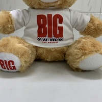 2019 cadeau de noël jouets en peluche promotionnels ours en peluche assis mignon personnalisé