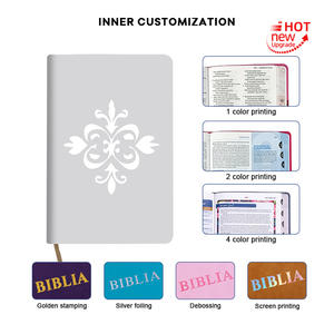 Bibles d'étude en <span class=keywords><strong>portugais</strong></span>, format standard, reliure parfaite, papier couché, gaufrage, version NLT NKJV, manuel. - Product Image 5