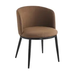 Sedia da pranzo hotel con struttura in metallo divano per il tempo libero moderno sedia da caffè stile sede - Product Image 5