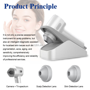 Dispositivo de Detección Bidimensional Inteligente con IA de 8MP, Modelo 2026, Dispositivo Portátil 2 en 1 para Análisis de Piel y Cabello, Prueba de Humedad del Cuero Cabelludo - Product Image 4