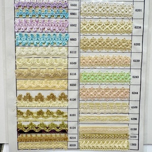 Erkoumi Mới Đến Đa Màu Vàng Crochet <span class=keywords><strong>Trim</strong></span> Ribbon Ren Cho Rèm Cửa Bảng Runner Trang Trí Nội Thất Và Ren DIY Hàng May Mặc - Product Image 1