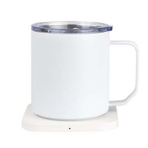 Produit en gros : Tasse à café en céramique intelligente à chargement sans fil rapide 15W avec thermostat et isolation thermique pour usage au bureau - Product Image 5