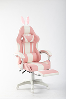 Nouveautés Chaise d'ordinateur de bureau Cuir PU Base en nylon Accoudoir lié Mécanisme multifonction Silla De Gaming Avec Repose-pieds