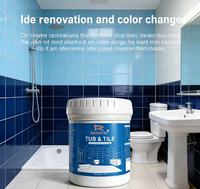 Peinture de couleur pour carrelage ROCKIYA, revêtement de rénovation rapide séchant rapidement pour céramique et porcelaine, pour salle de bain, cuisine et sol, antidérapant et durable