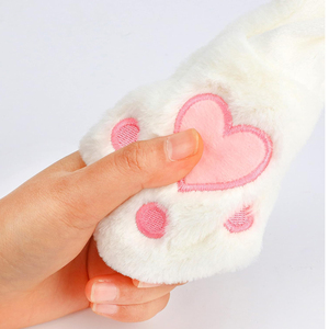 A333 Casquette de lapin sautant en mouvement avec oreilles en peluche, animal de vacances, cosplay, habillage pour enfants, chapeau de lapin, jouet en peluche amusant - Product Image 4